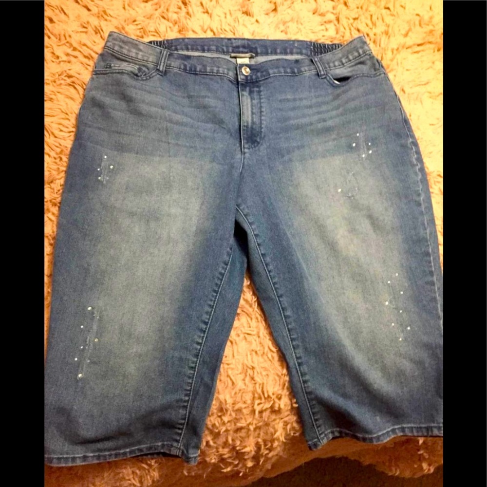 Catherine’s capris with crystals